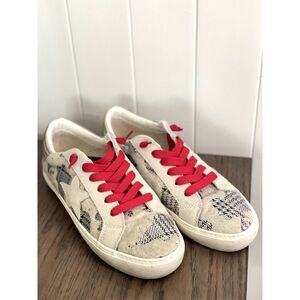 Steve Madden Star Court Philosophy Sneaker Women's Size 7.5 M Textile Cowhide